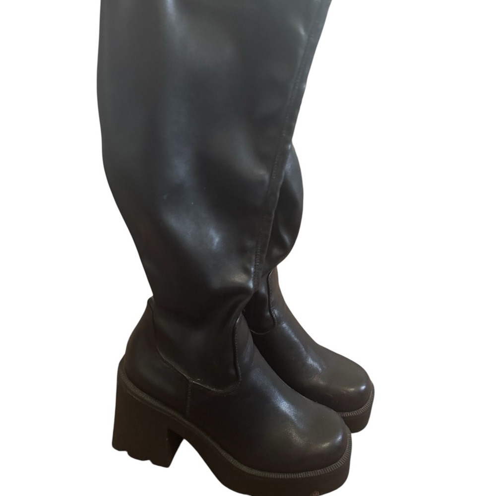 Madden Girl Black Wedge Shoes with Platform Sole